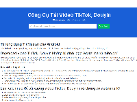 Source code web công cụ tải video TikTok, Douyin (API gốc - ReactJS + API PHP)